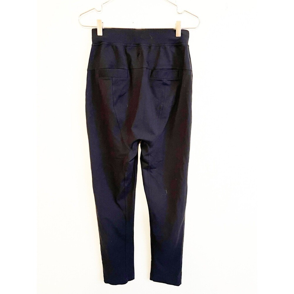Lululemon Women’s Size 6 True Black Straight Leg‎ Joggers Rear And Side Pockets - Picture 4 of 8